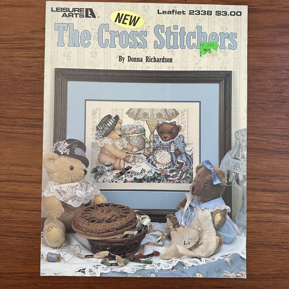 Leisure Arts The Cross Stitchers Bears Leaflet 2338 Cross Stitch Pattern